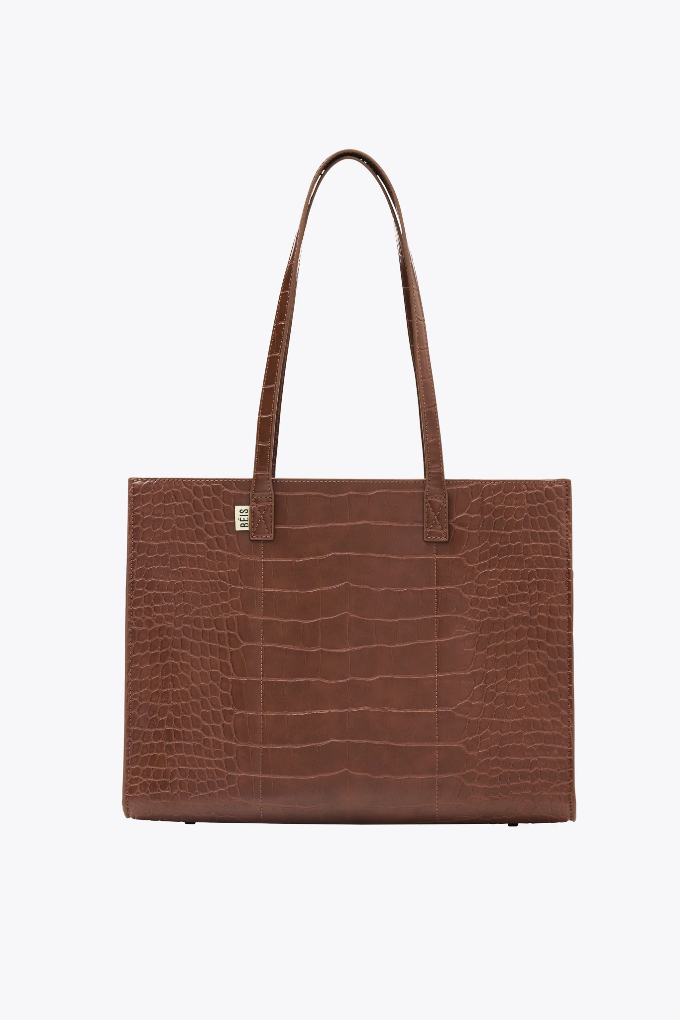 The Work Tote in Maple Croc - Image 16
