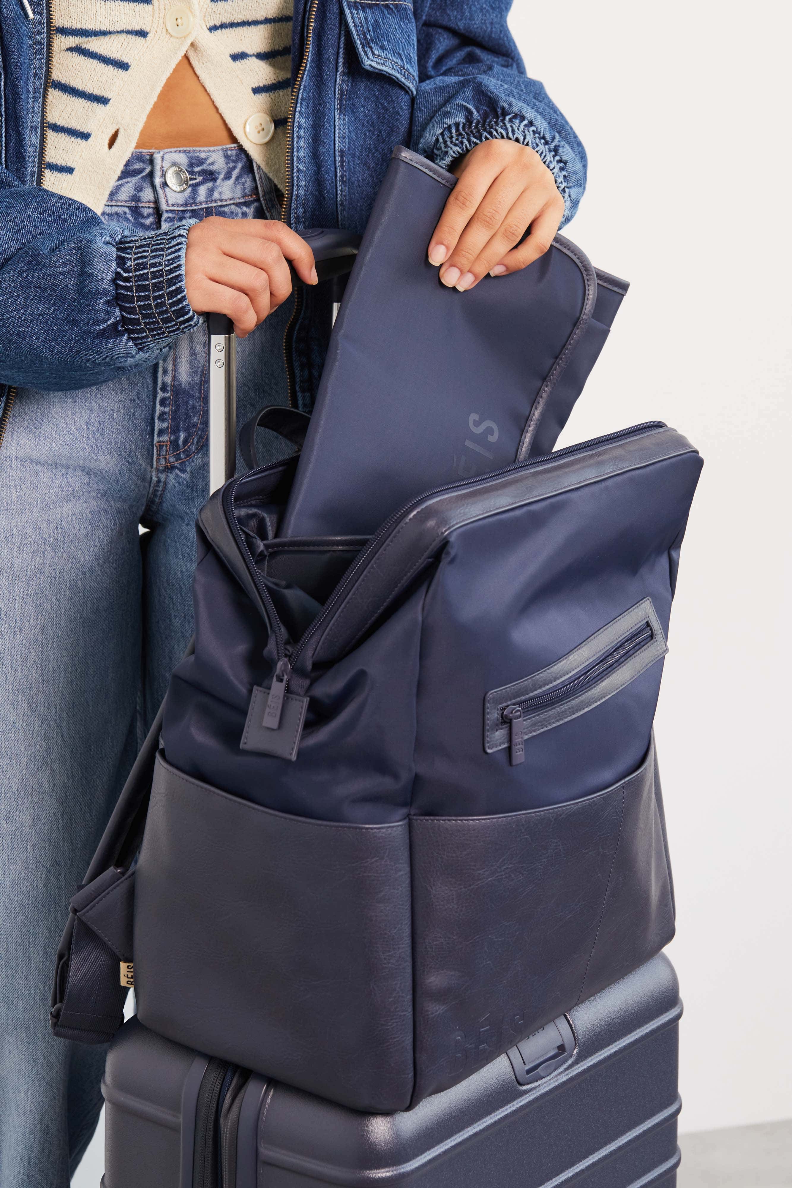 Resale The Backpack Diaper Bag in Navy - Image 8