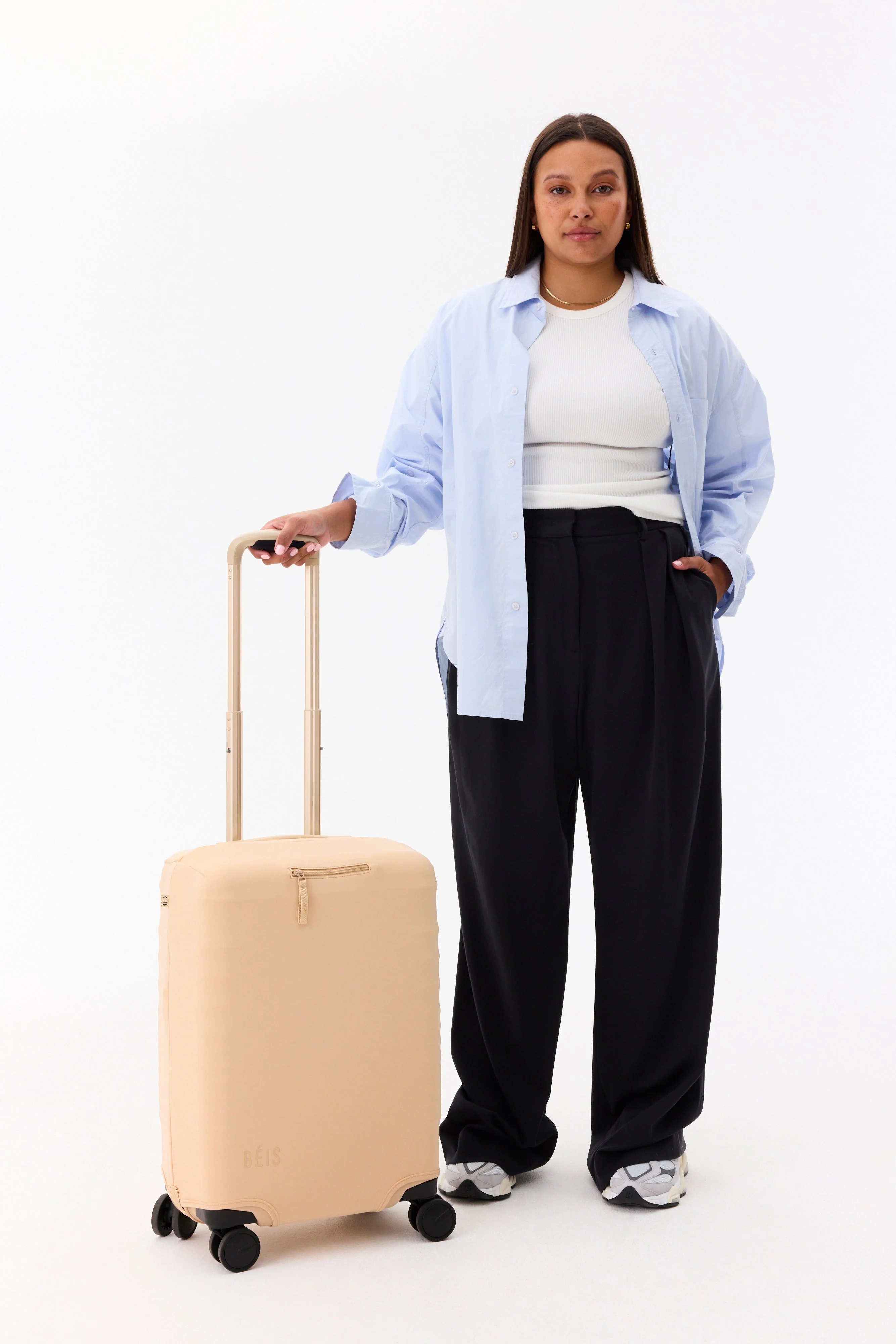Resale The Carry-On Luggage Cover in Beige - Image 4