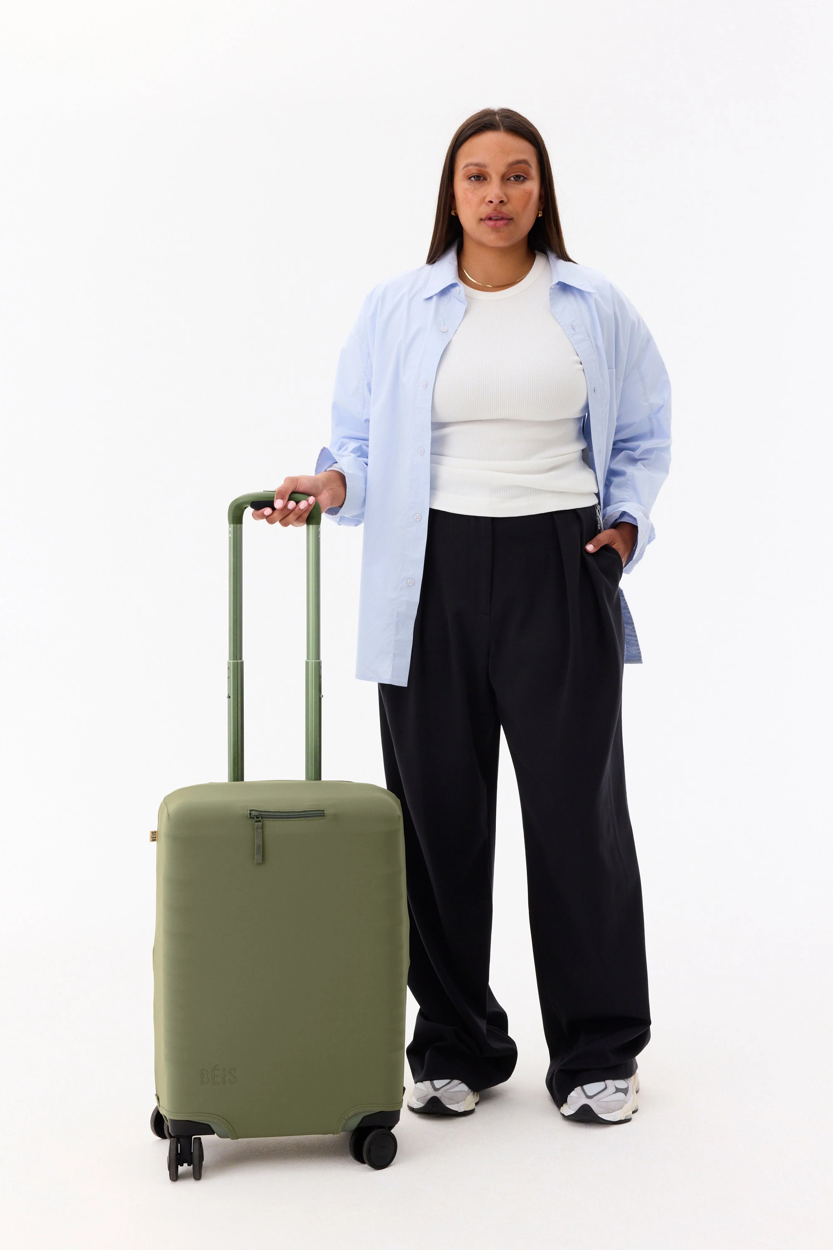 Resale The Carry-On Luggage Cover in Olive - Image 4