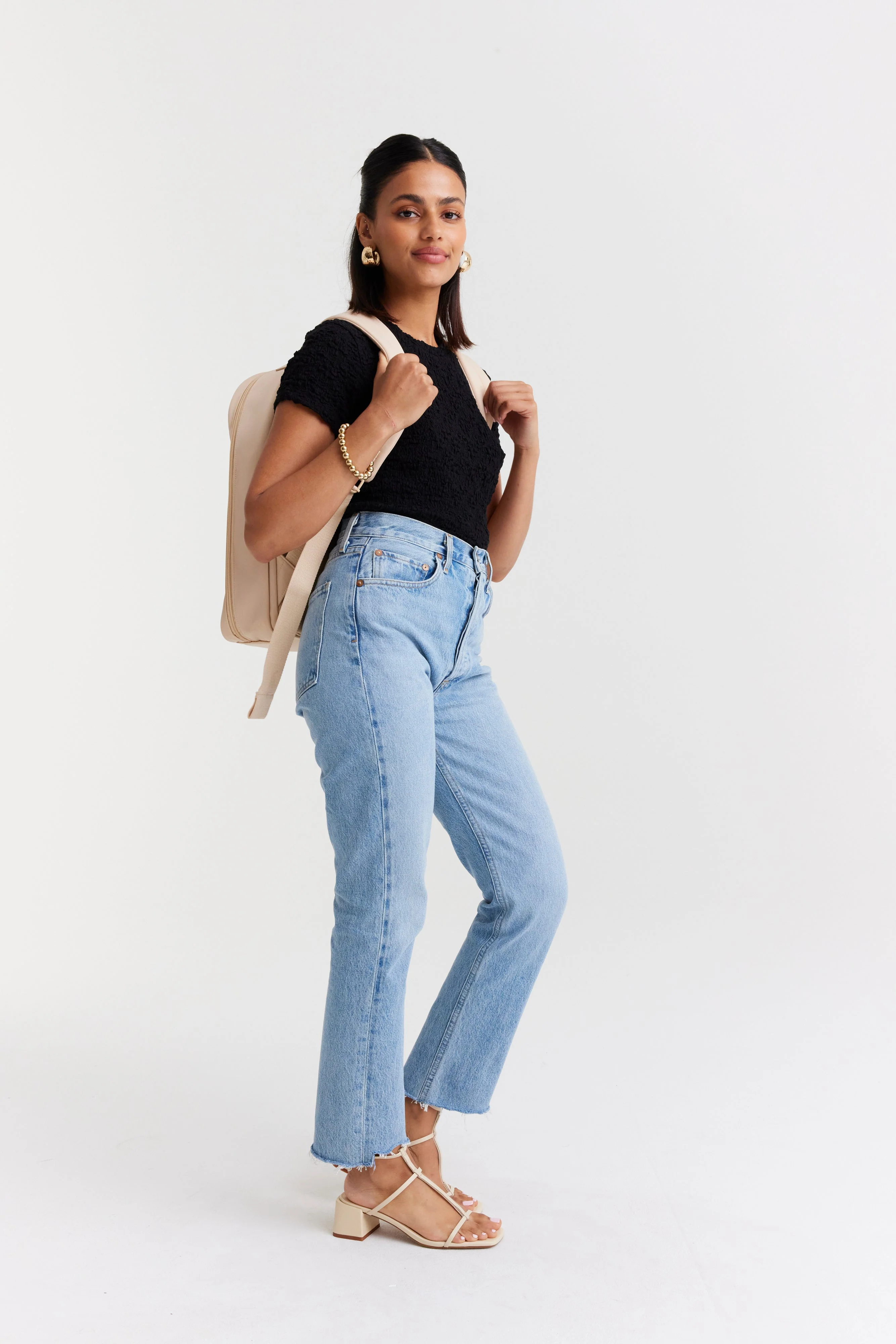 Resale The Commuter Backpack in Beige - Image 16