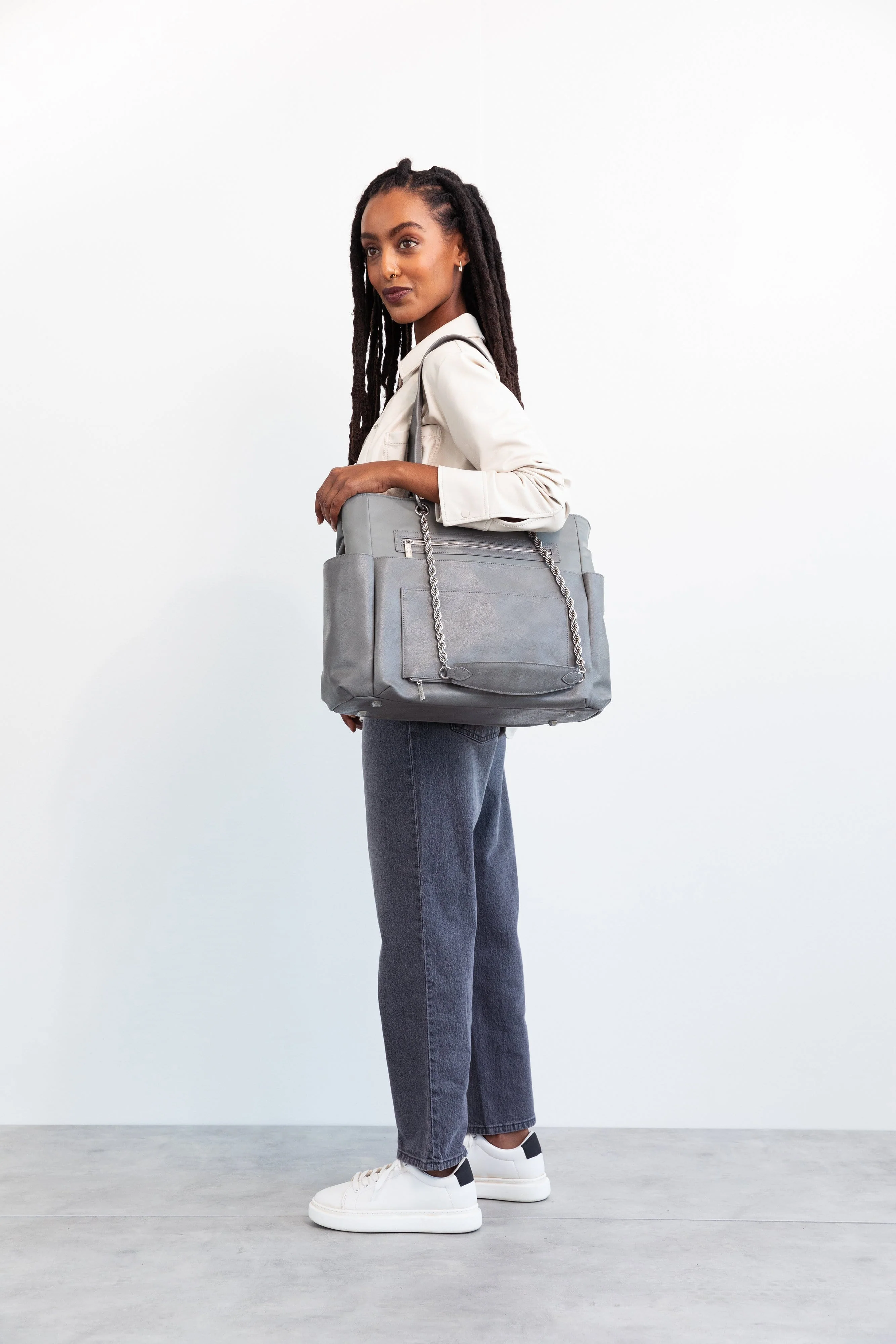 Resale The Diaper Bag in Grey - Image 5