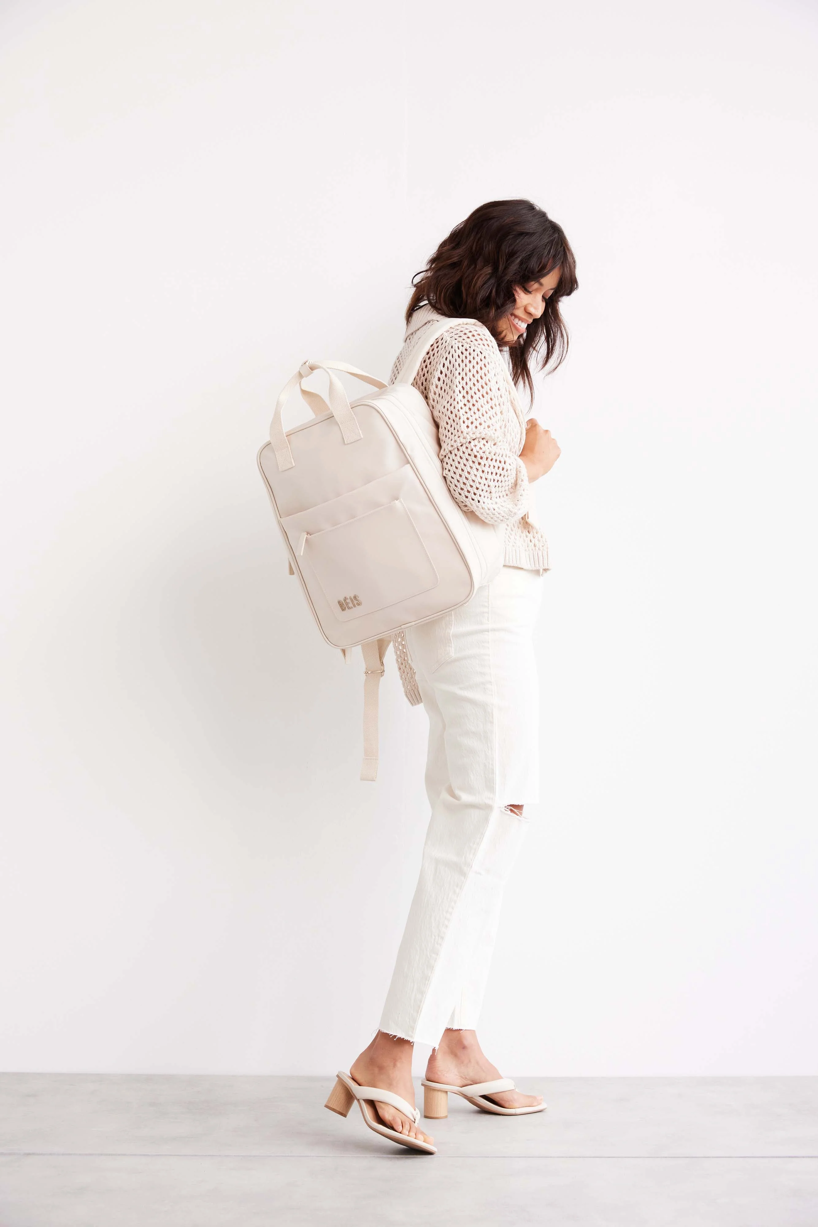 Resale The Expandable Backpack in Beige - Image 13
