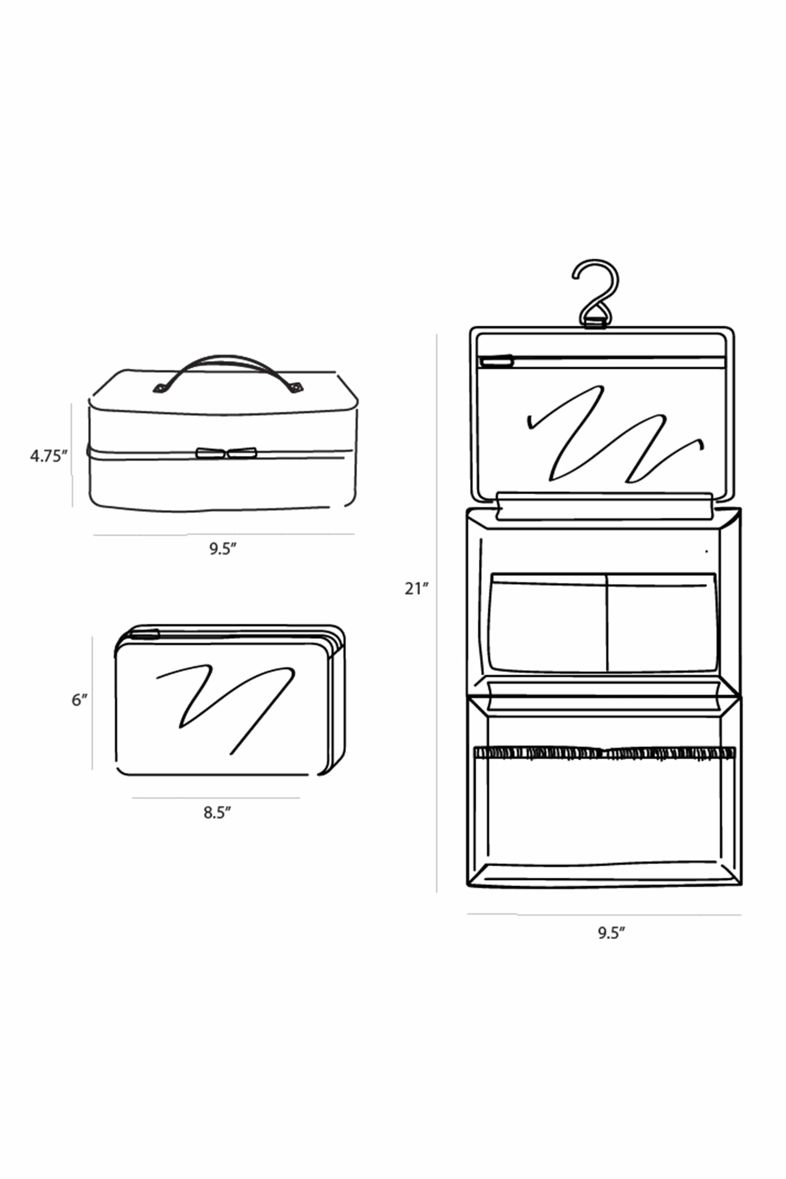 Resale The Hanging Cosmetic Case in Beige - Image 7