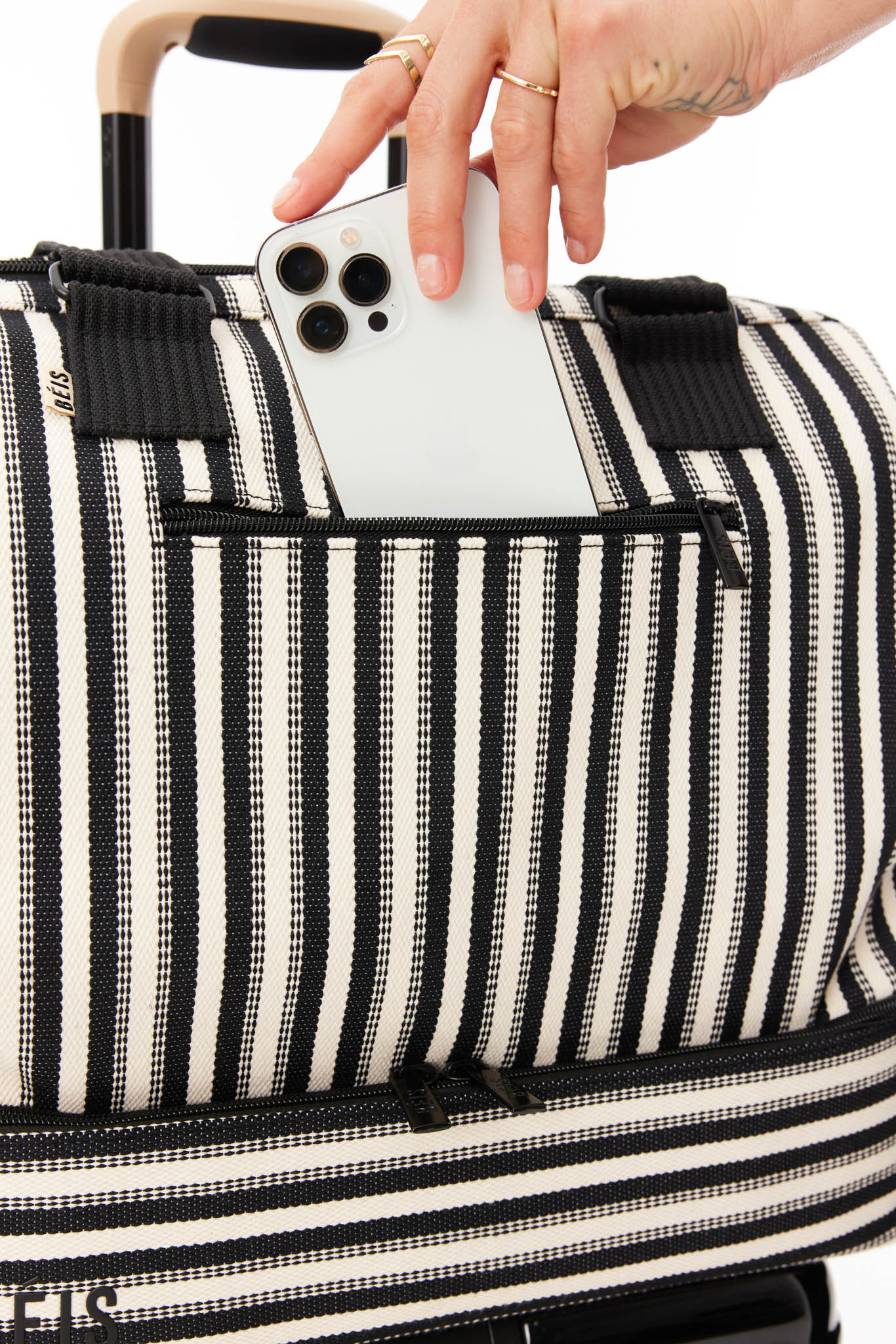 Resale The Mini Weekender in Black Stripe - Image 9