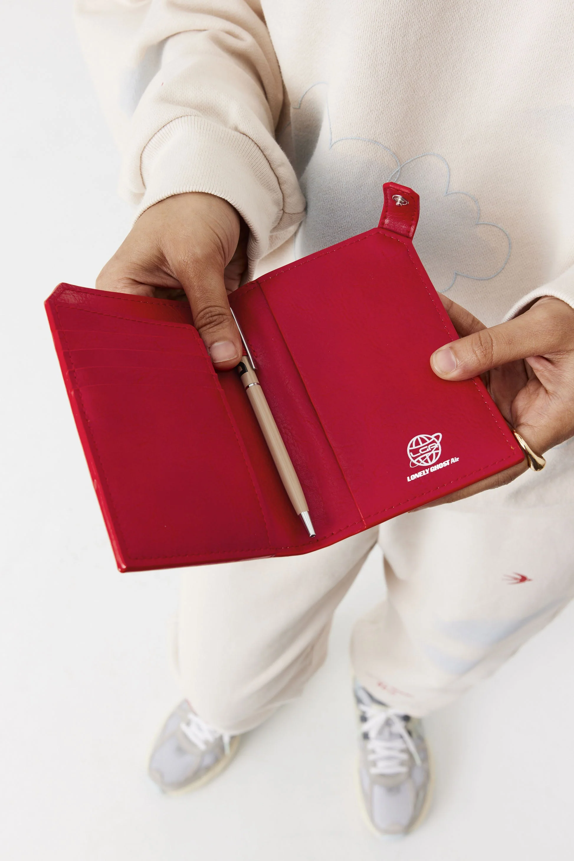 Resale The Passport & Luggage Tag Set in Text Me Red - Image 3