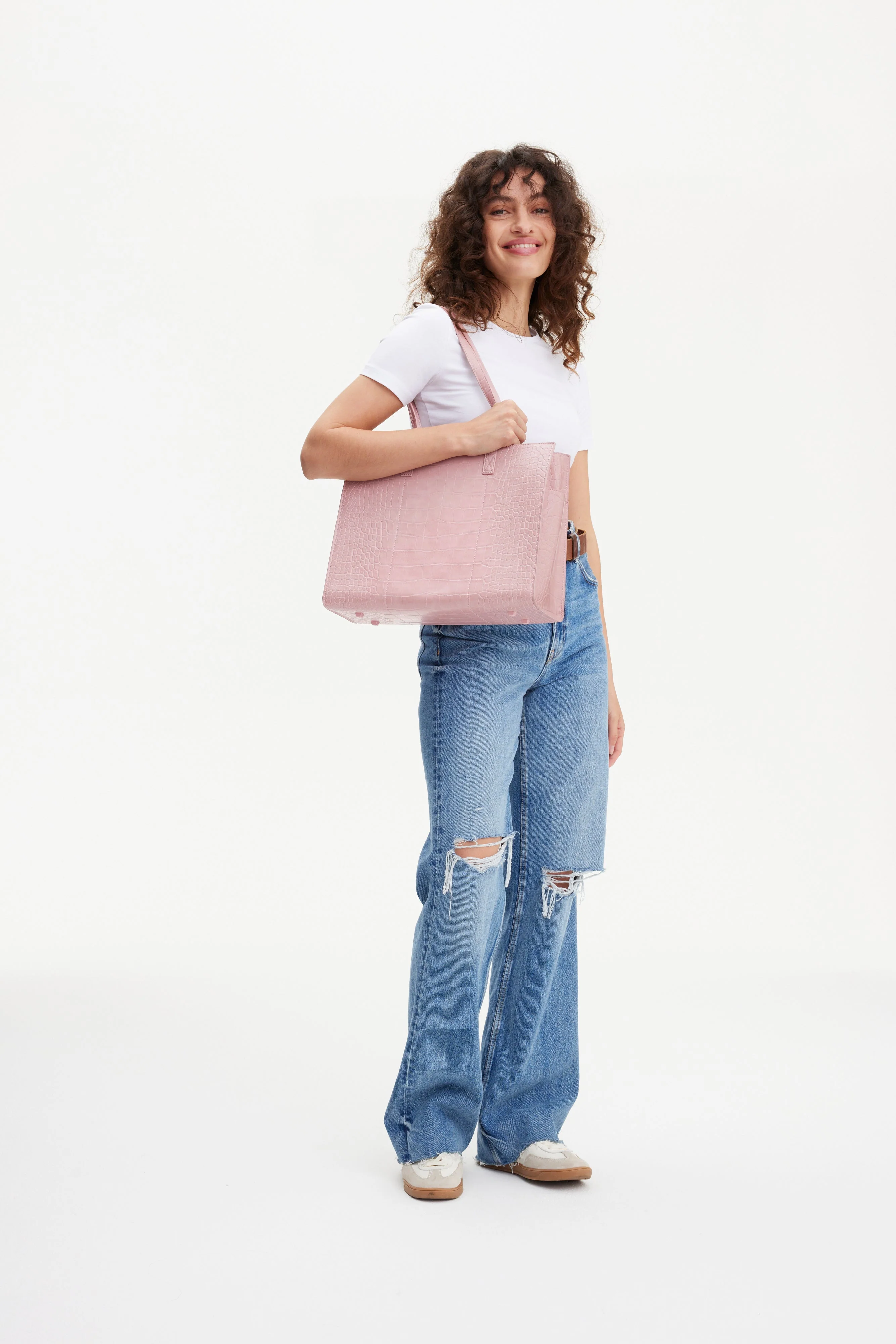 Resale The Work Tote in Atlas Pink Croc - Image 5