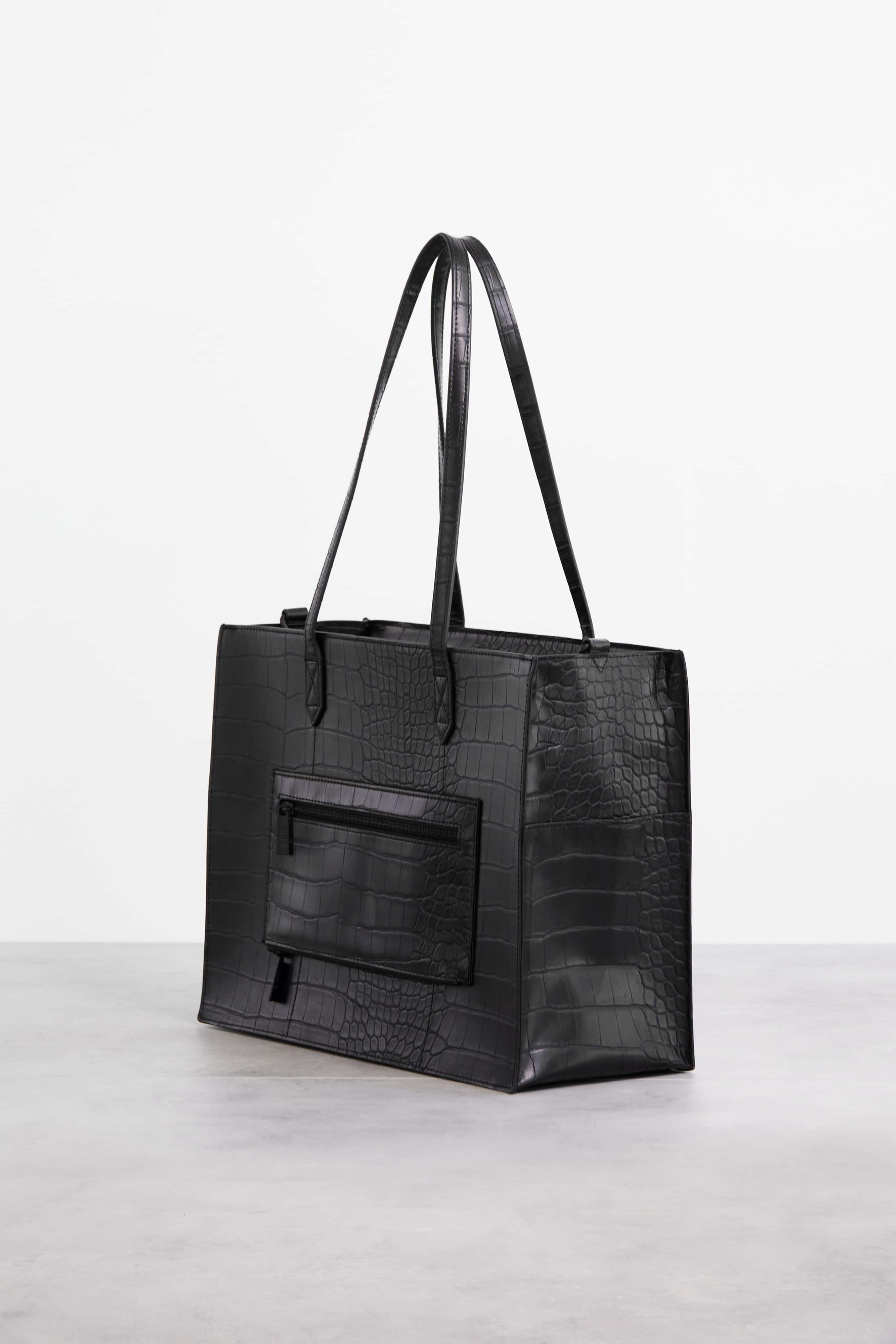 Resale The Work Tote in Black Croc - Image 6