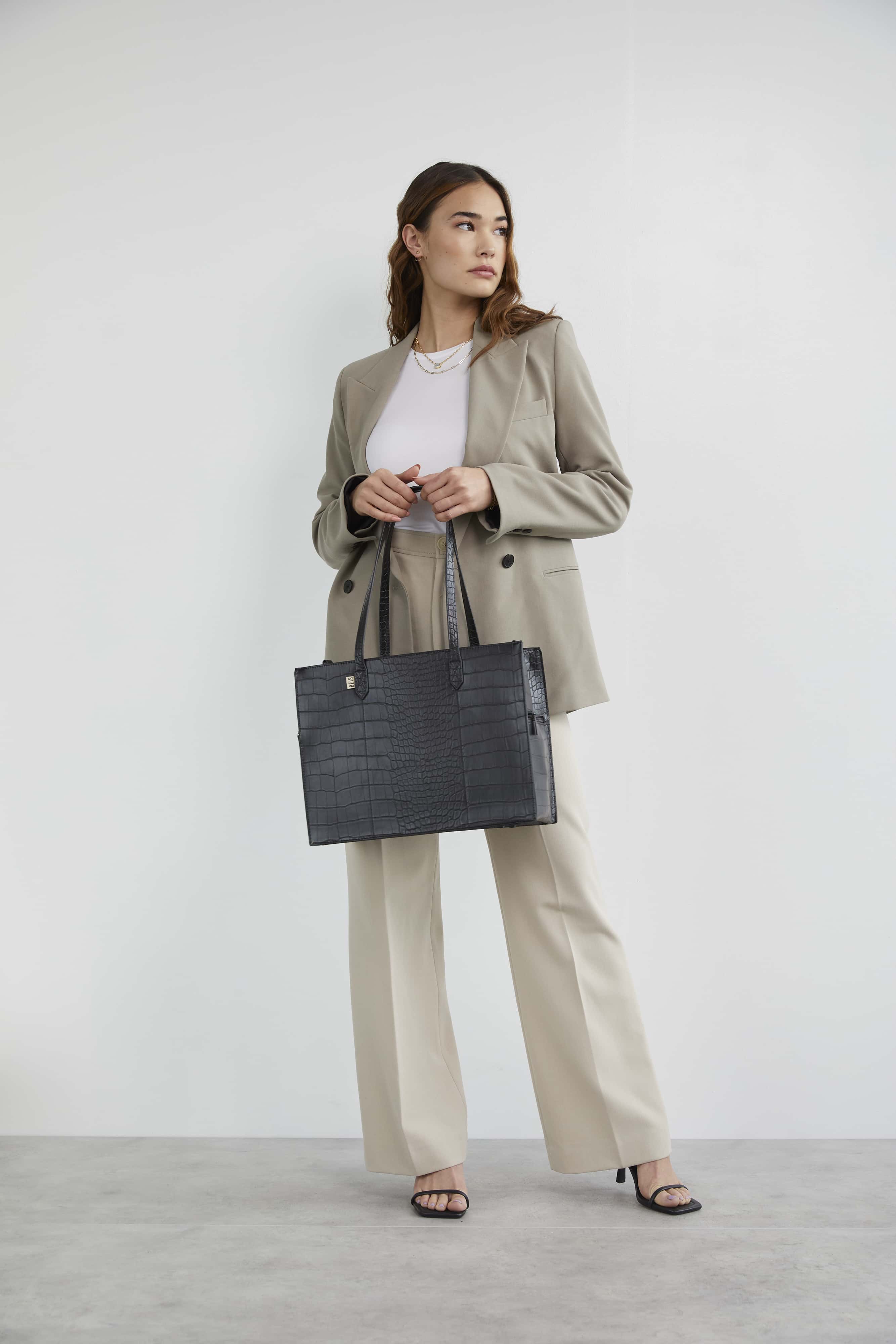 Resale The Work Tote in Black Croc - Image 8