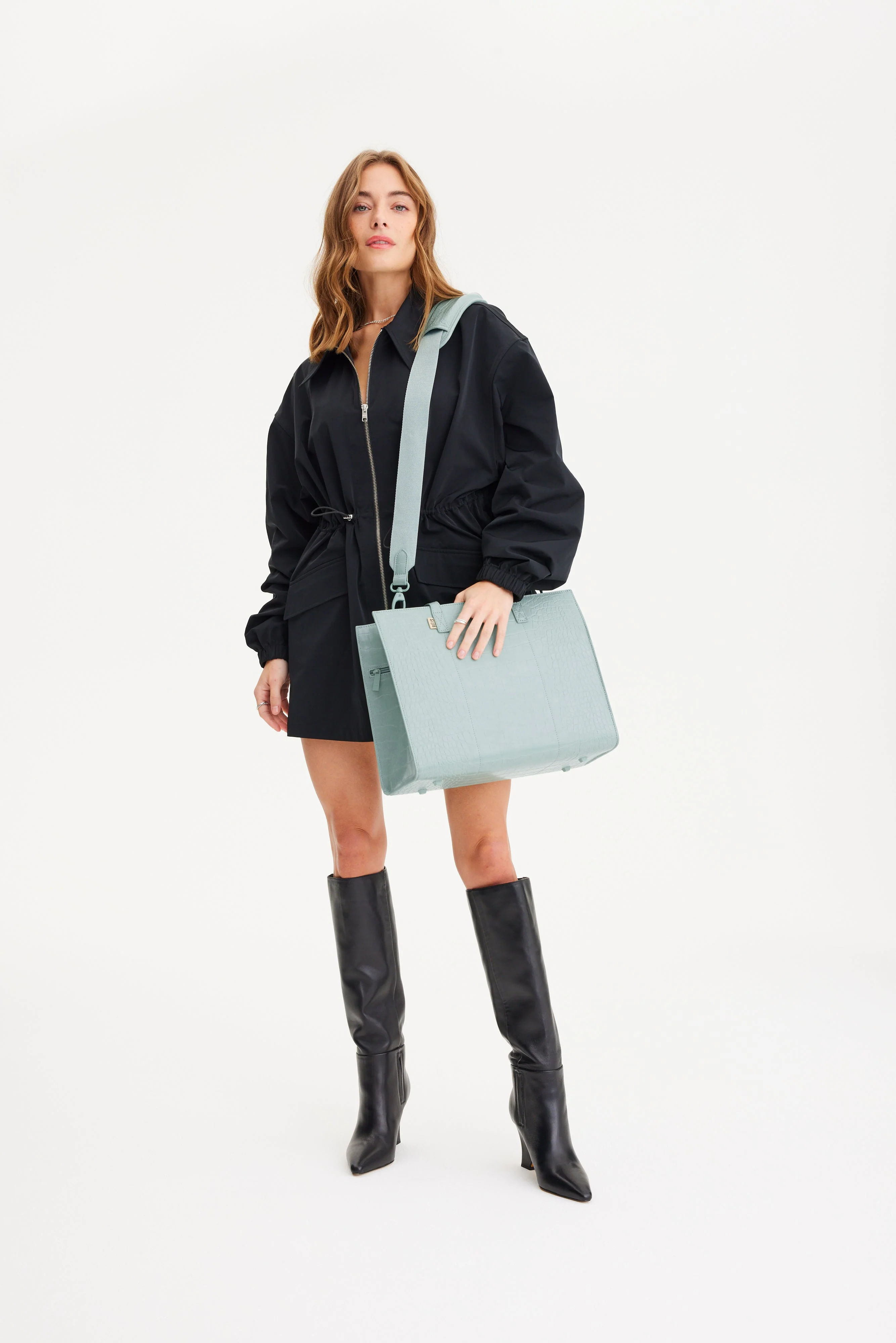Resale The Work Tote in Slate Croc - Image 13