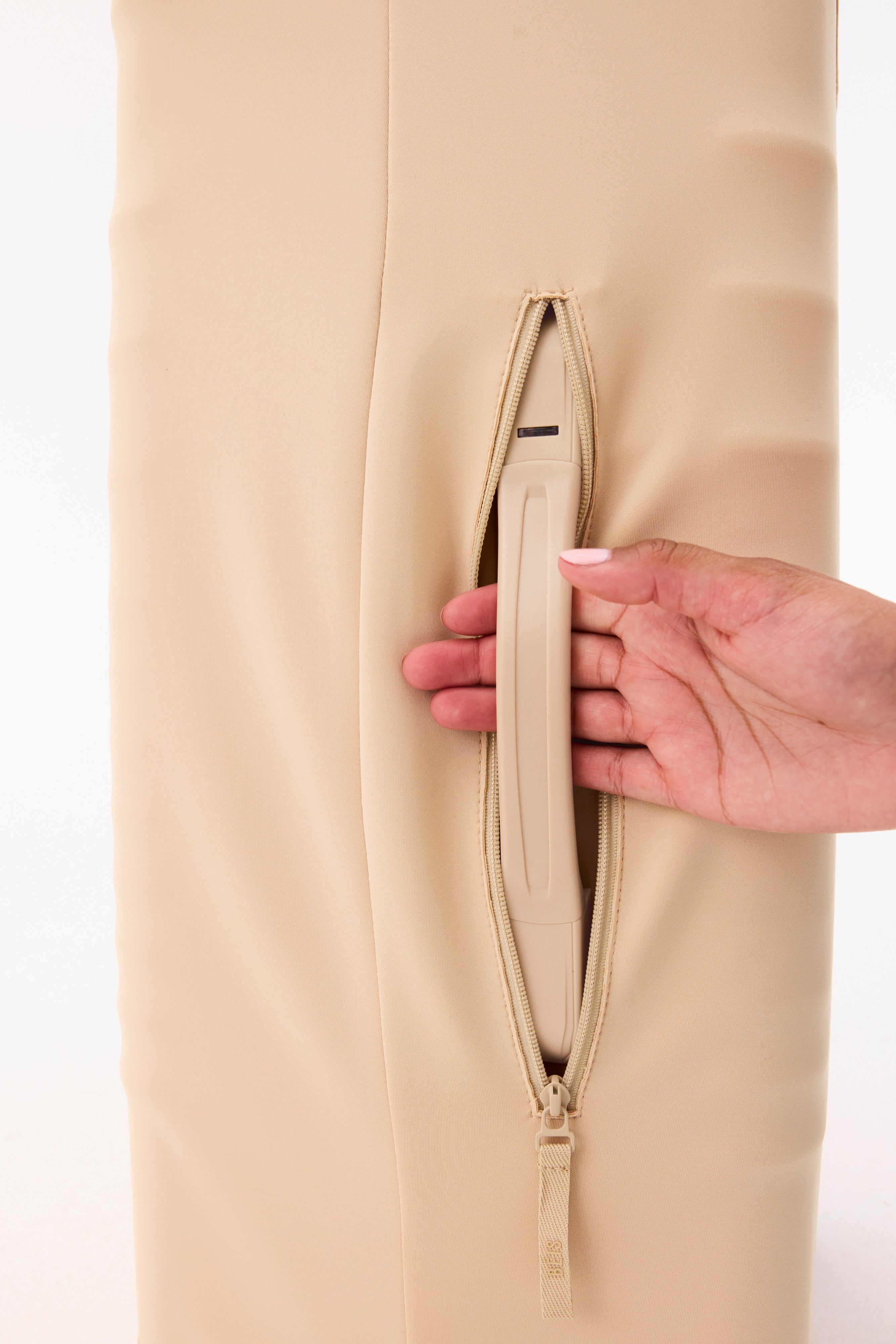The Carry-On Luggage Cover in Beige - Image 6