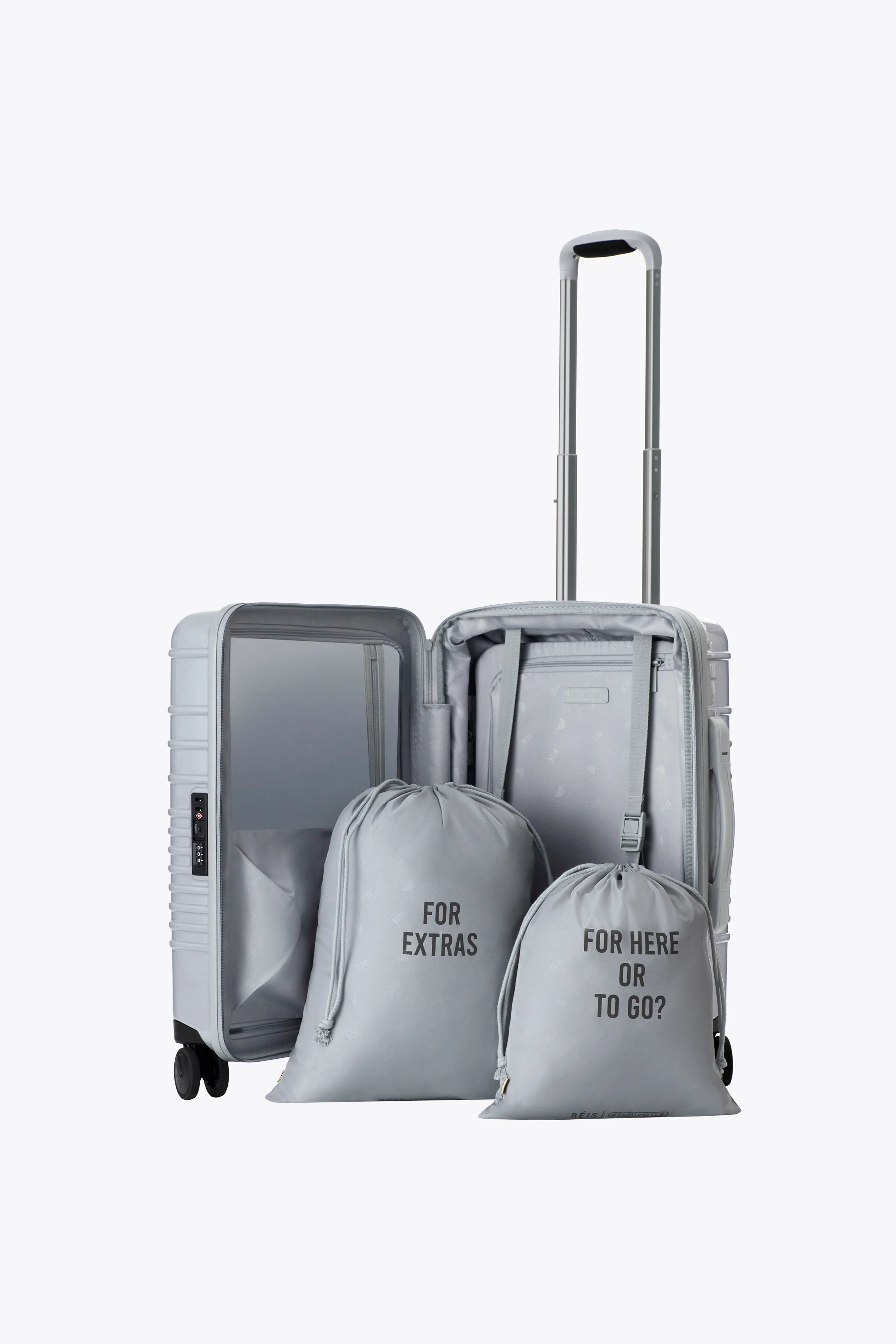 BÉIS x Chipotle The Carry-On Roller in Glossy Foil - Image 5