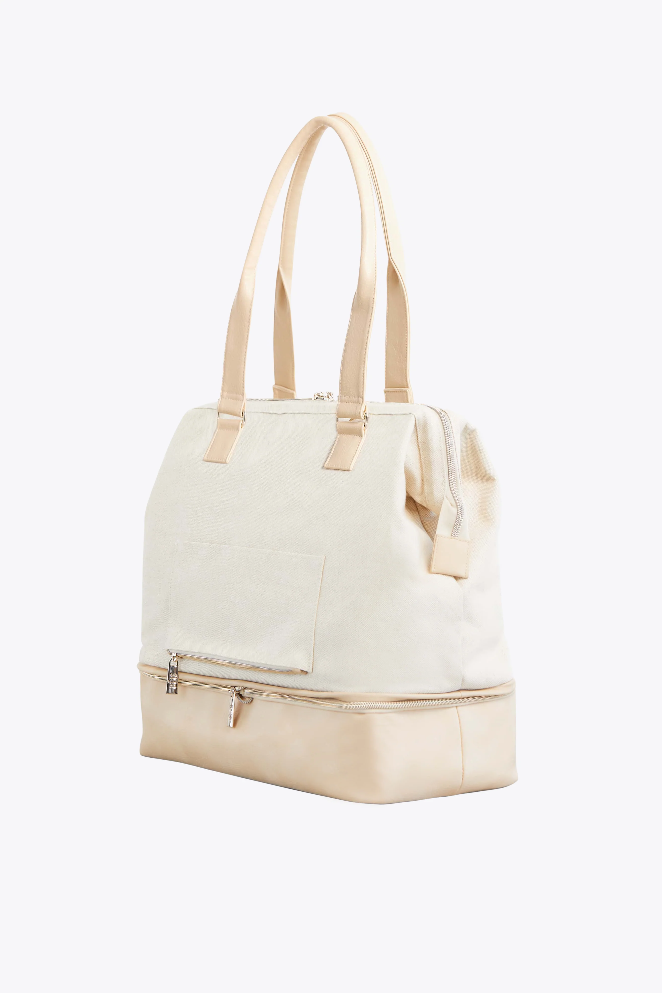 The Convertible Mini Weekender in Beige - Image 3