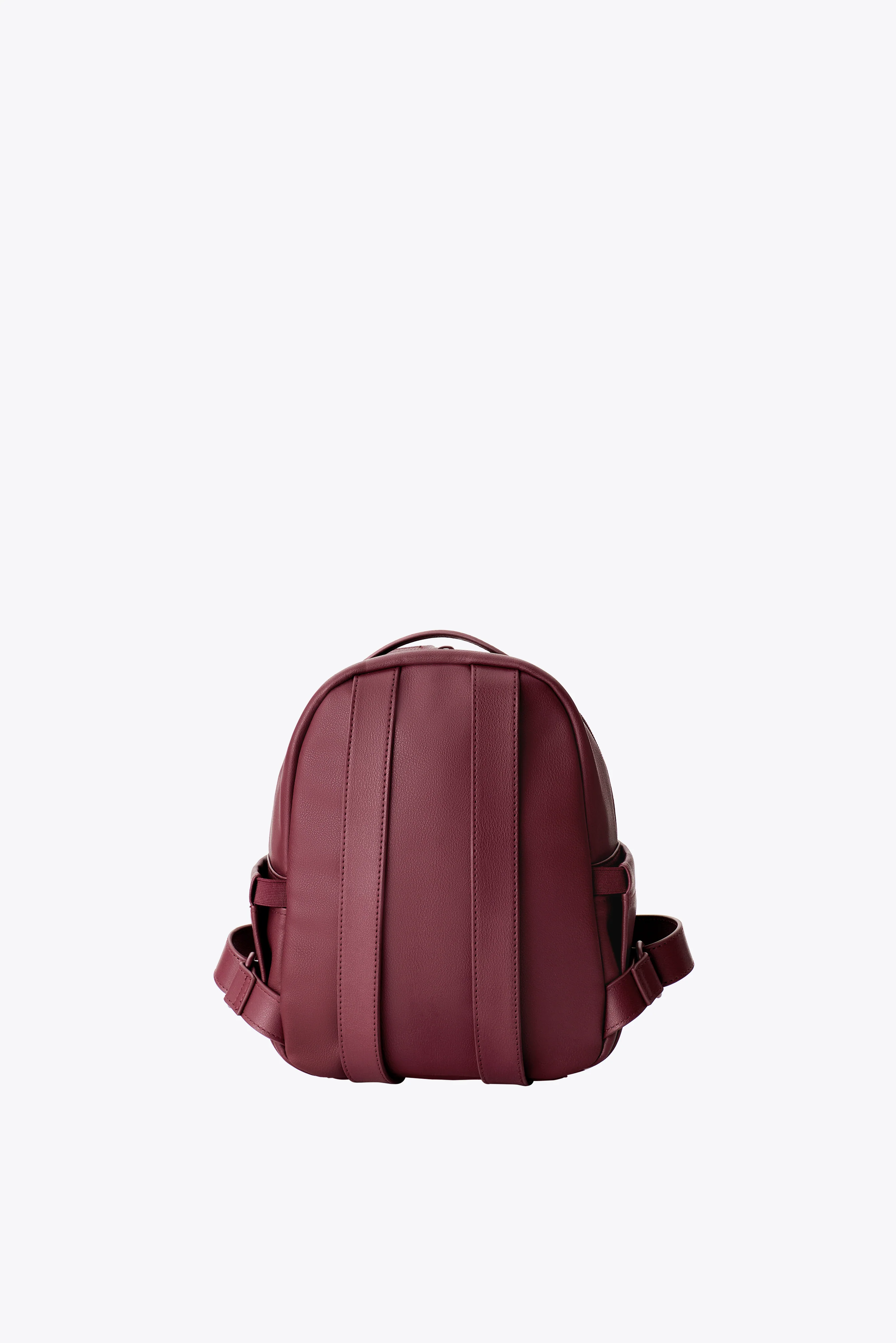 The Essential Mini Backpack in Burgundy - Image 3