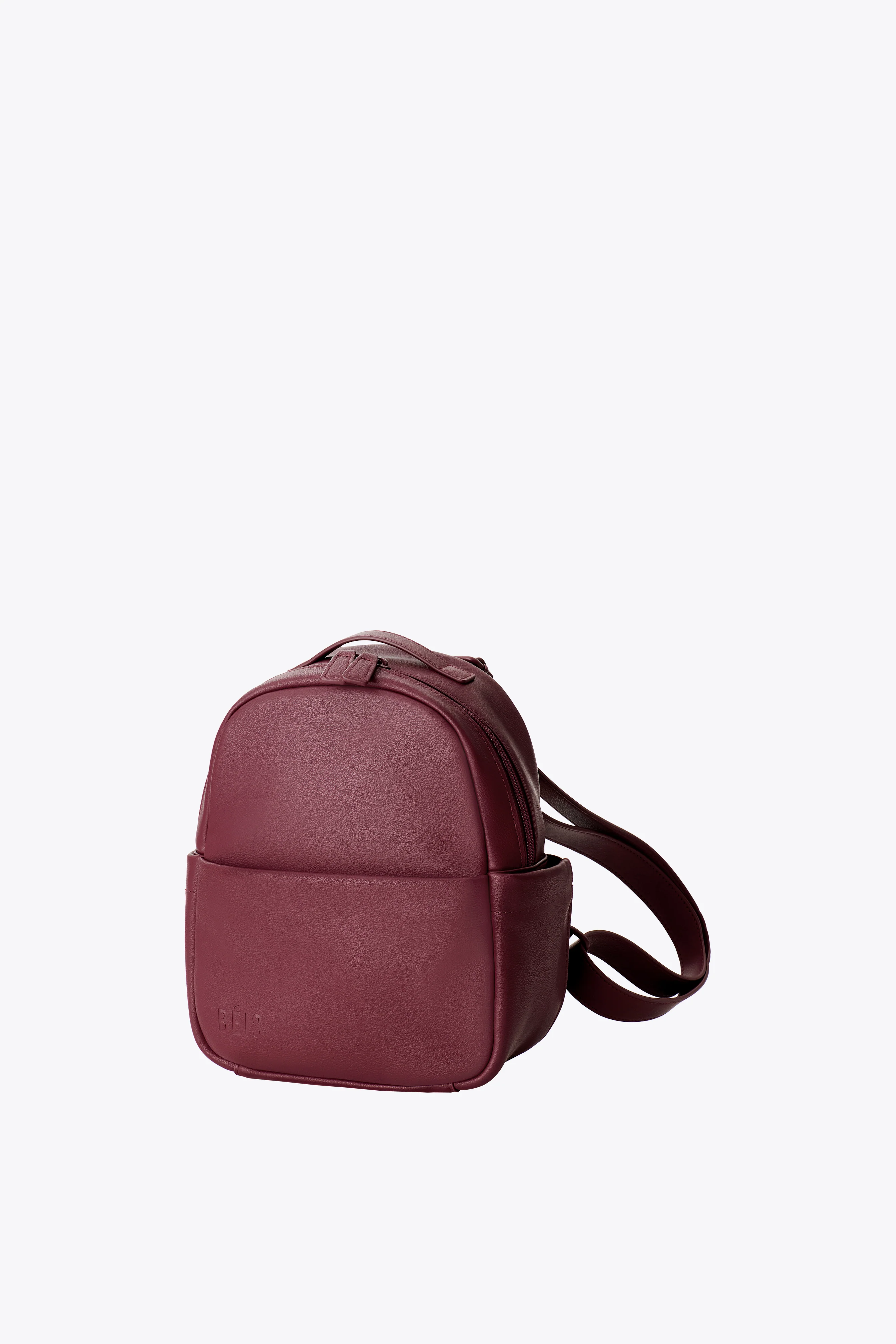 The Essential Mini Backpack in Burgundy - Image 5