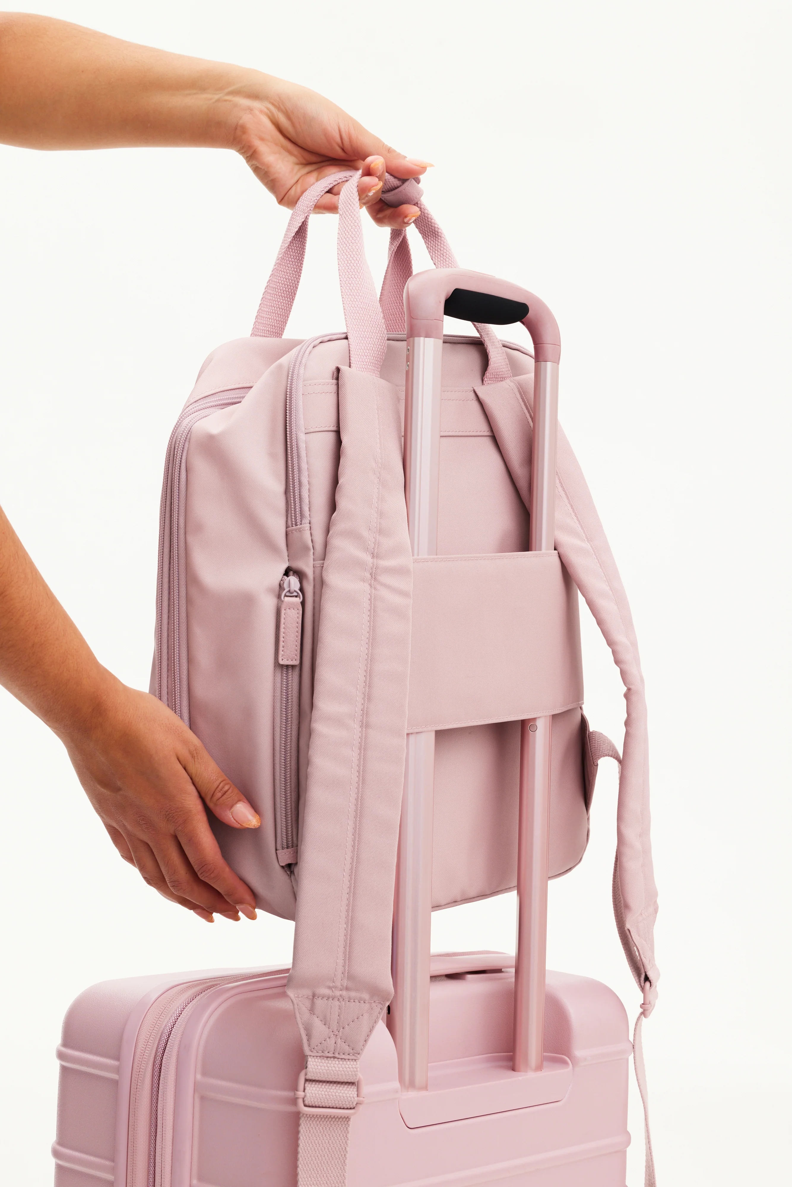 The Expandable Backpack in Atlas Pink - Image 7