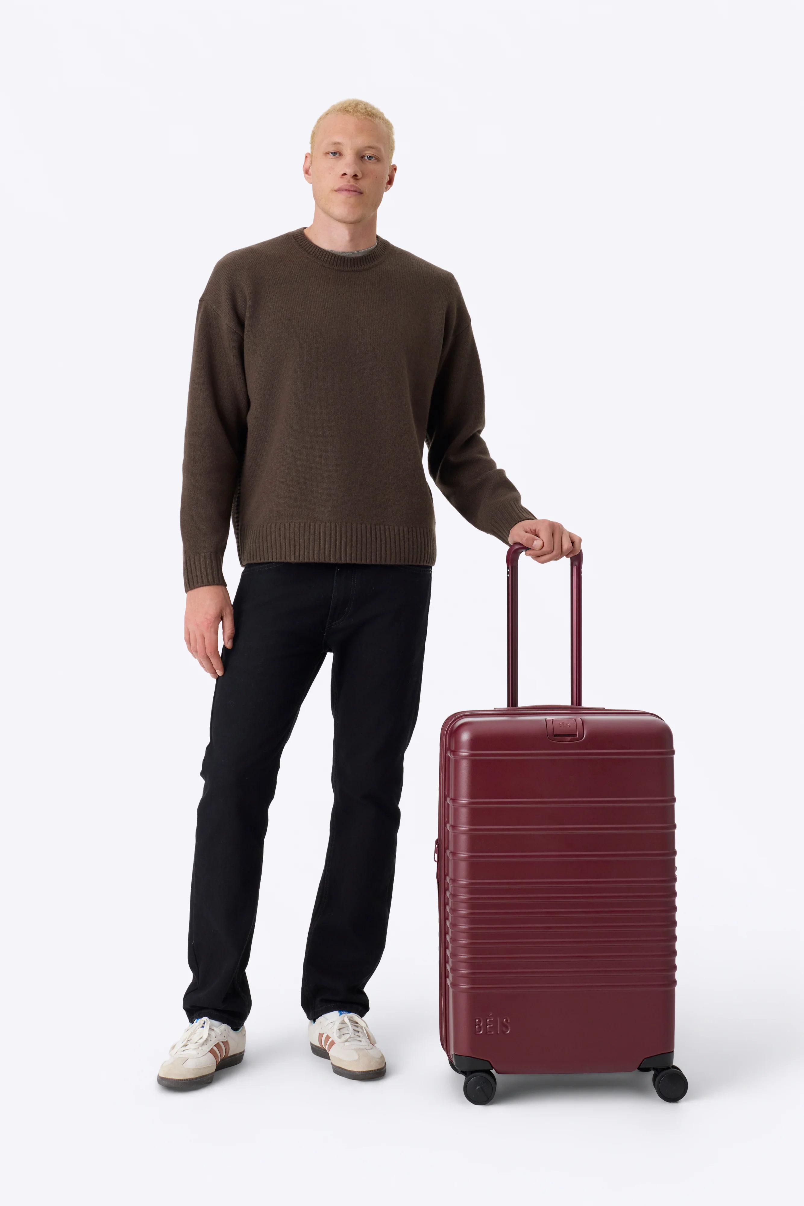 The Medium Check-In Roller in Burgundy - Image 5
