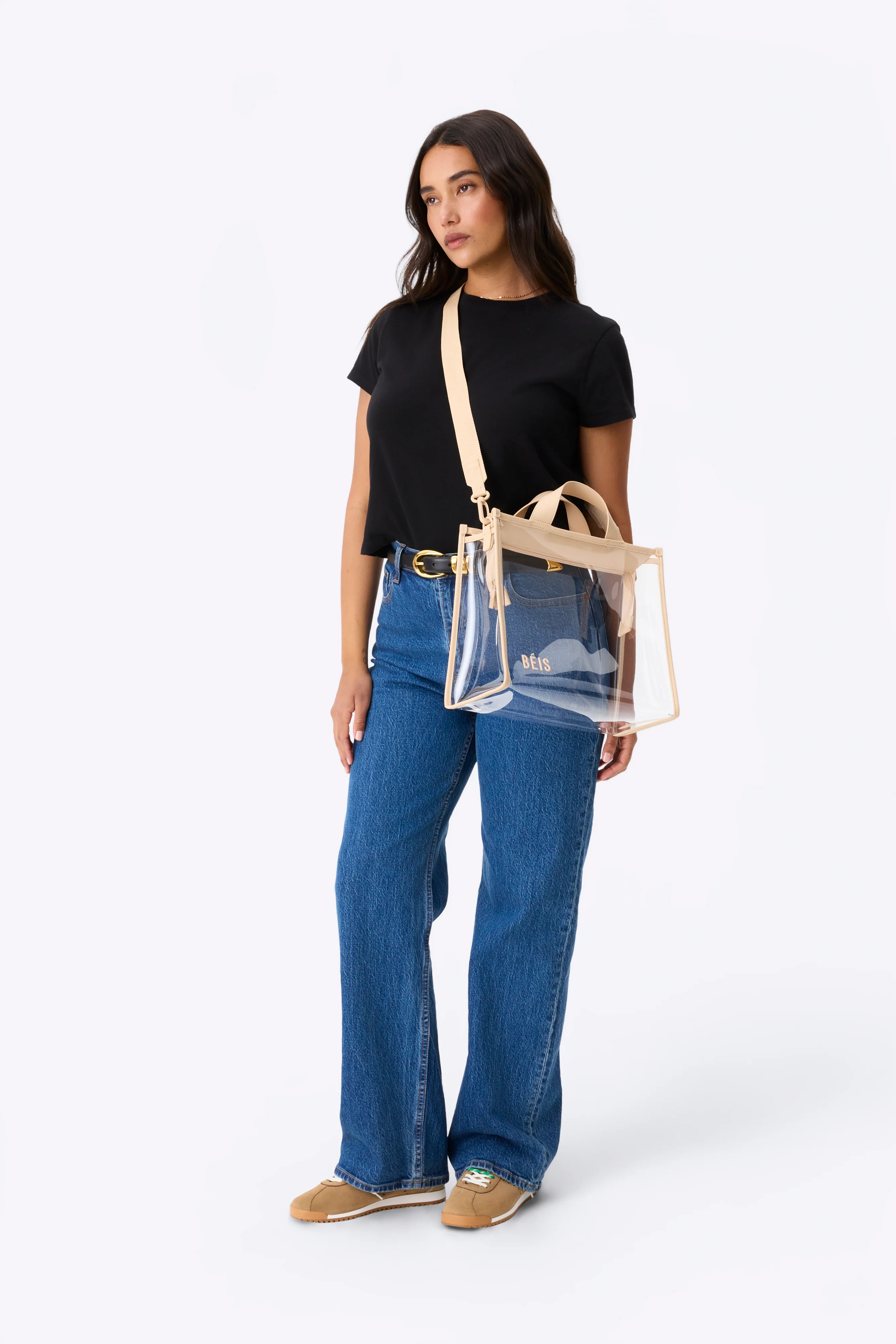 The Stadium Tote in Beige - Image 2