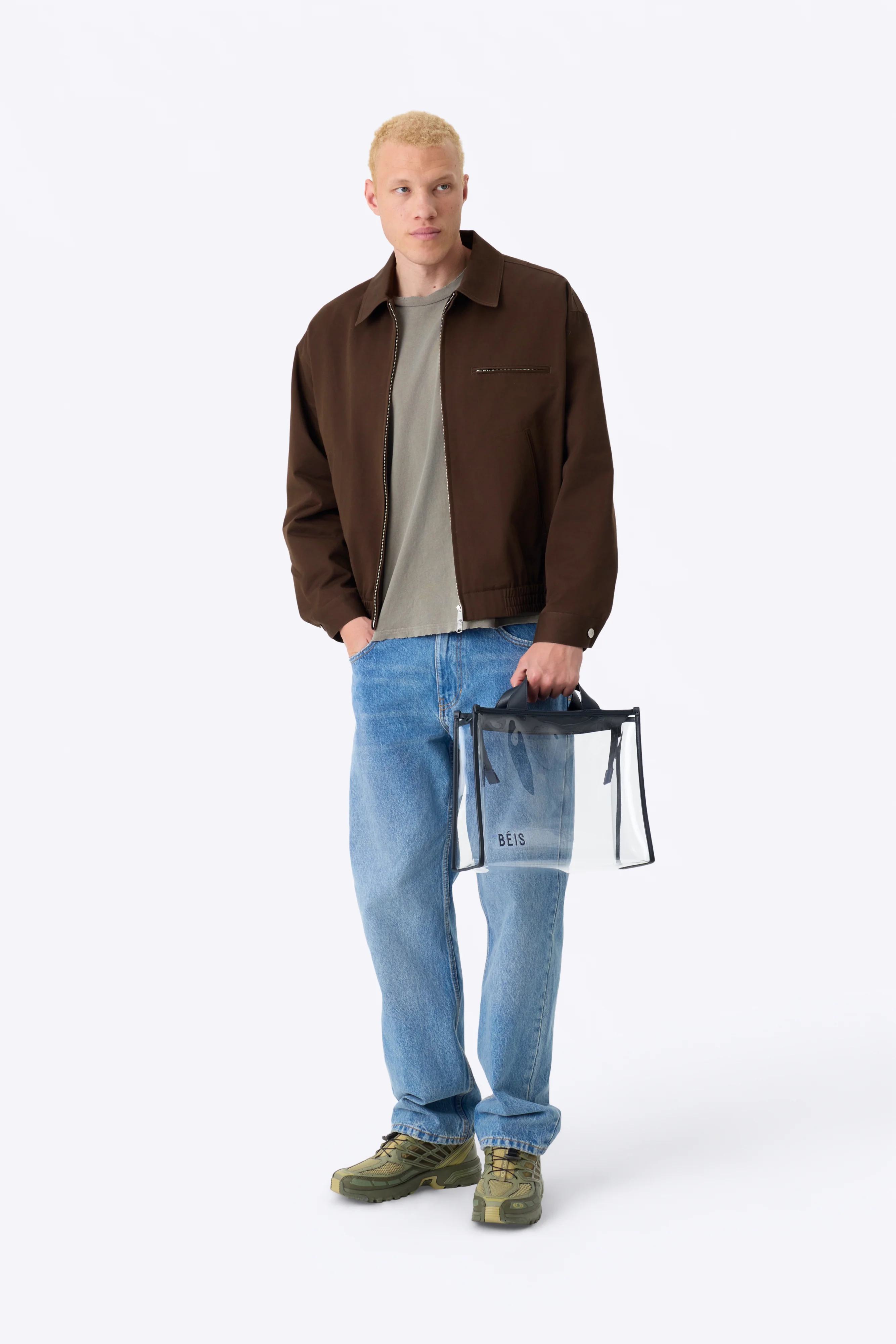 The Stadium Tote in Navy - Image 3