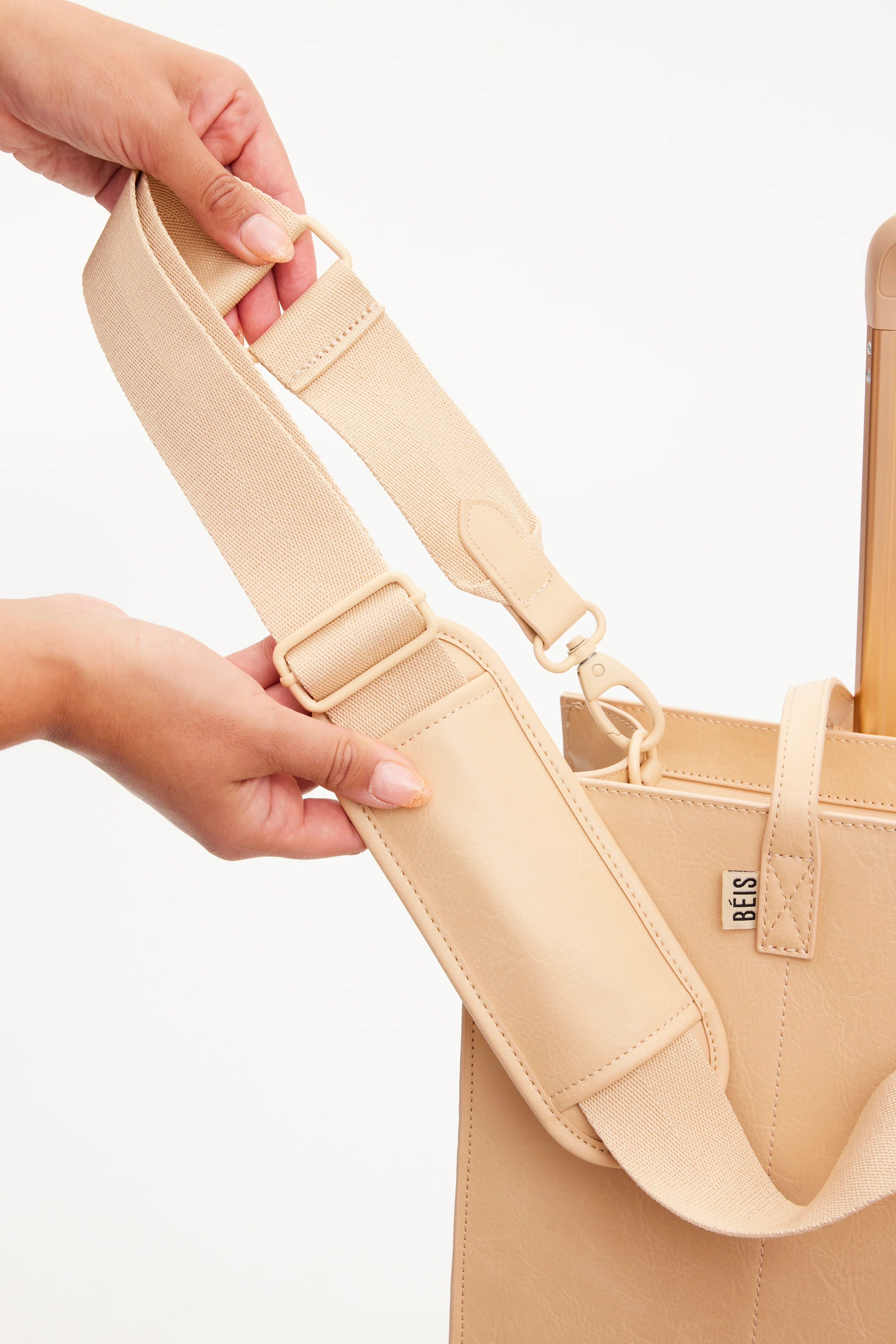 The Work Tote in Beige - Image 11
