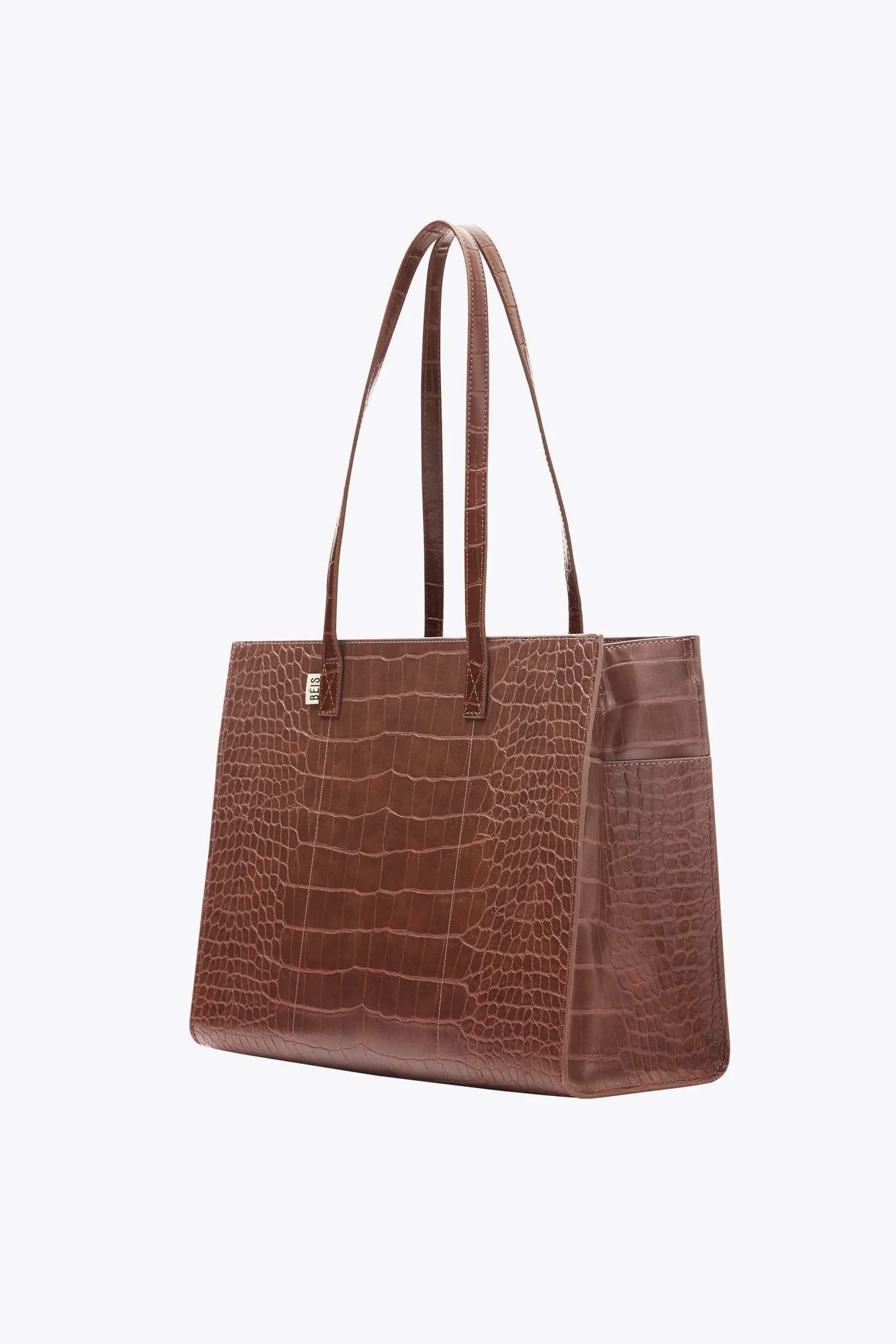 The Work Tote in Maple Croc - Image 6